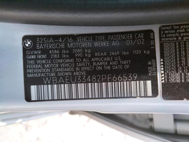 Photo 10 from auction – 2002 BMW 325 XI with VIN WBAEU33482PF66539
