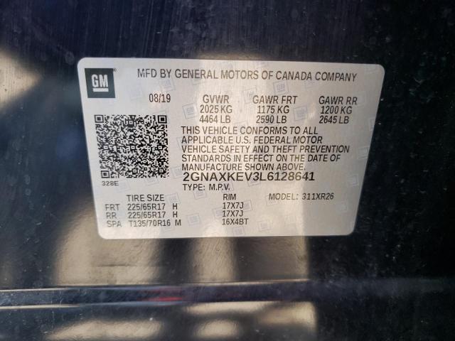 Photo 10 from auction – 2020 CHEVROLET EQUINOX LT with VIN 2GNAXKEV3L6128641