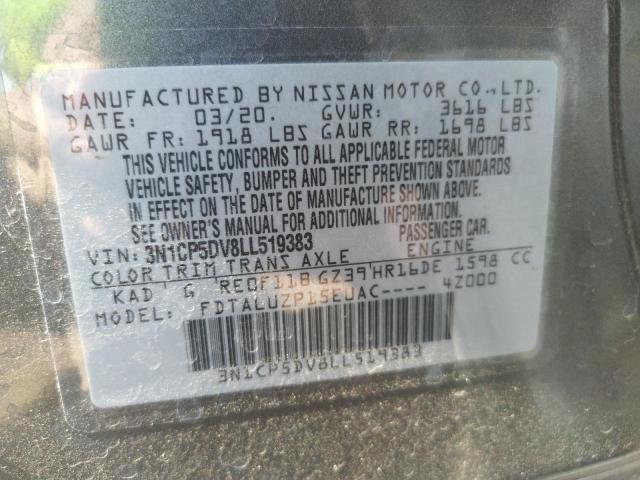 Photo 10 from auction – 2020 NISSAN KICKS SR with VIN 3N1CP5DV8LL519383