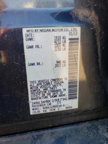 Photo 10 from auction – 2013 NISSAN ALTIMA 2.5 with VIN 1N4AL3AP8DC198796