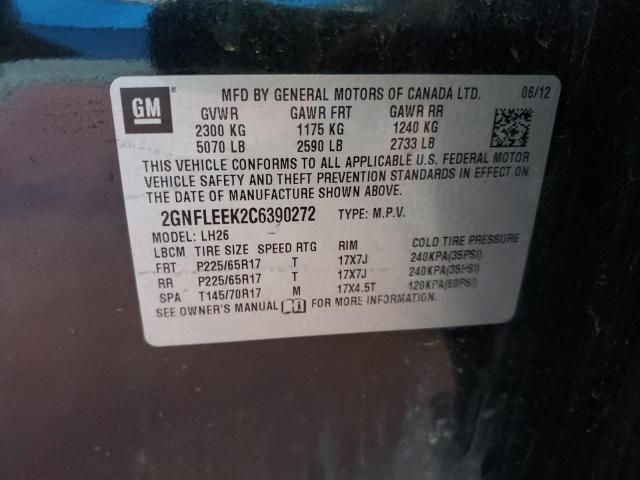 Photo 10 from auction – 2012 CHEVROLET EQUINOX LT with VIN 2GNFLEEK2C6390272