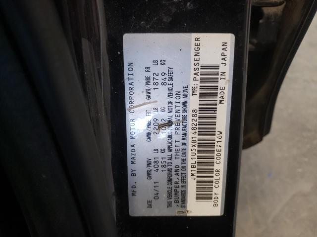 Photo 10 from auction – 2011 MAZDA 3 S with VIN JM1BL1U5XB1482288