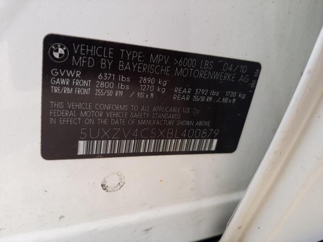 Photo 10 from auction – 2011 BMW X5 XDRIVE3 with VIN 5UXZV4C5XBL400879