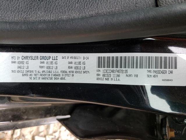 Photo 10 from auction – 2015 CHRYSLER 200 LIMITE with VIN 1C3CCCAB1FN572135