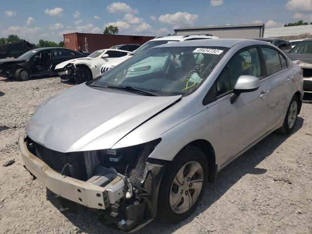 Photo 2 from auction – 2013 HONDA CIVIC LX with VIN 19XFB2F58DE053058