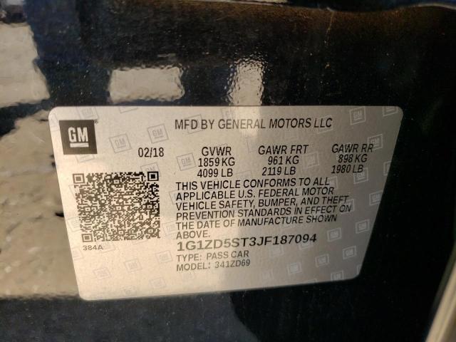 Photo 10 from auction – 2018 CHEVROLET MALIBU LT with VIN 1G1ZD5ST3JF187094