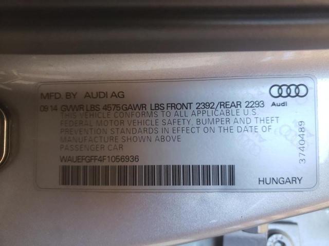 Photo 10 from auction – 2015 AUDI A3 PREMIUM with VIN WAUEFGFF4F1056936
