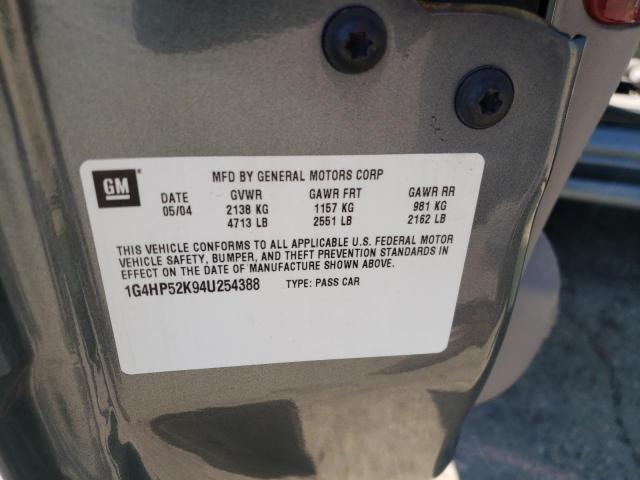 Photo 10 from auction – 2004 BUICK LESABRE CU with VIN 1G4HP52K94U254388