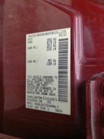 Photo 10 from auction – 2011 NISSAN ALTIMA BAS with VIN 1N4AL2AP7BN510165