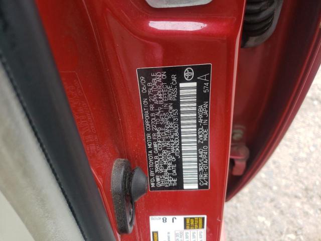 Photo 10 from auction – 2010 TOYOTA PRIUS with VIN JTDKN3DU8A0013153