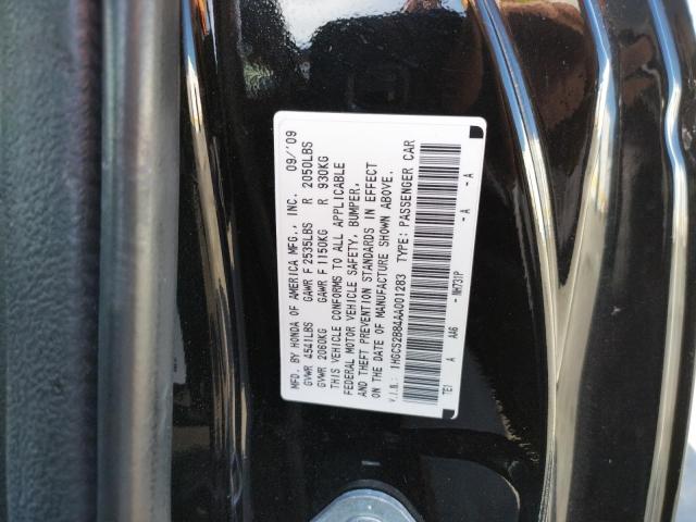 Photo 10 from auction – 2010 HONDA ACCORD EXL with VIN 1HGCS2B84AA001283