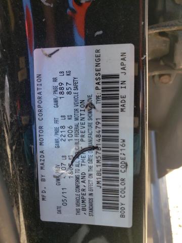 Photo 10 from auction – 2011 MAZDA 3 S with VIN JM1BL1M57B1484791