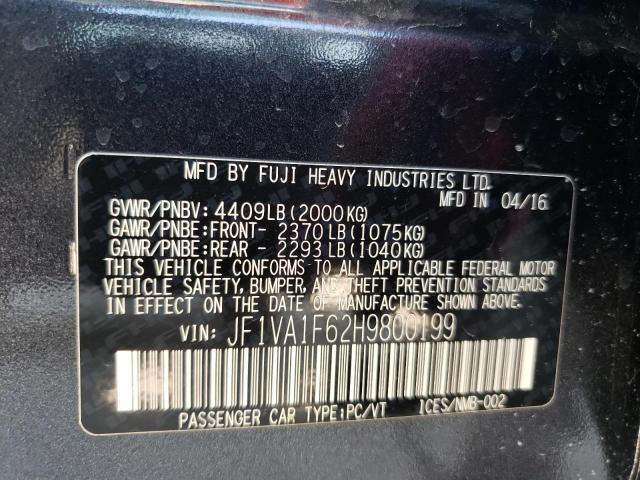 Photo 10 from auction – 2017 SUBARU WRX PREMIU with VIN JF1VA1F62H9800199