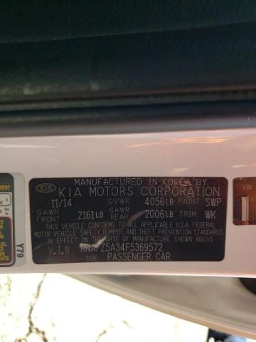 Photo 10 from auction – 2015 KIA FORTE SX with VIN KNAFZ5A34F5369572