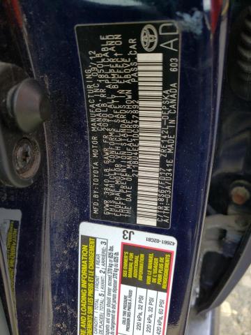 Photo 10 from auction – 2013 TOYOTA COROLLA BA with VIN 2T1BU4EE1DC947892