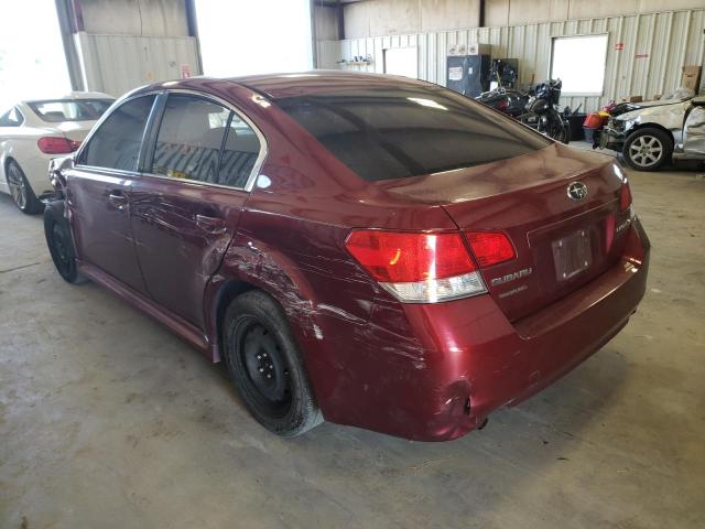 Photo 3 from auction – 2011 SUBARU LEGACY 2.5 with VIN 4S3BMCA66B3244450