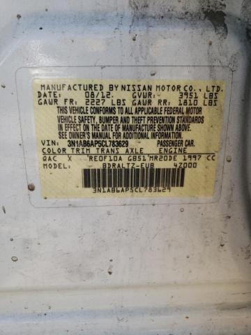 Photo 10 from auction – 2012 NISSAN SENTRA 2.0 with VIN 3N1AB6AP5CL783629