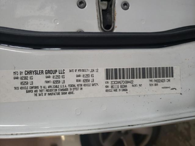 Photo 10 from auction – 2012 DODGE CHARGER PO with VIN 2C3CDXAG7CH304422