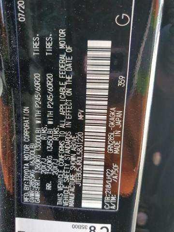 Photo 10 from auction – 2020 TOYOTA 4RUNNER SR with VIN JTEBU5JR0L5831220
