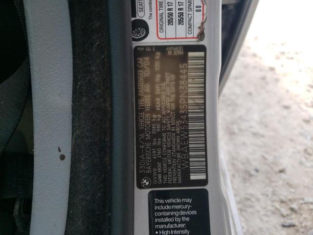 Photo 10 from auction – 2005 BMW 330 XI with VIN WBAEW53435PN38445
