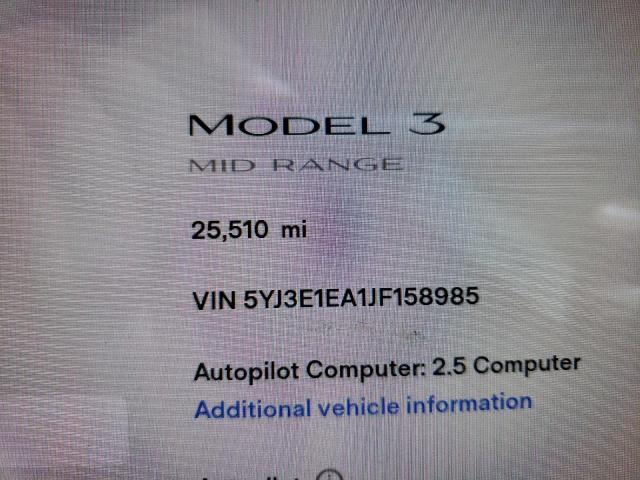 Photo 8 from auction – 2018 TESLA MODEL 3 with VIN 5YJ3E1EA1JF158985