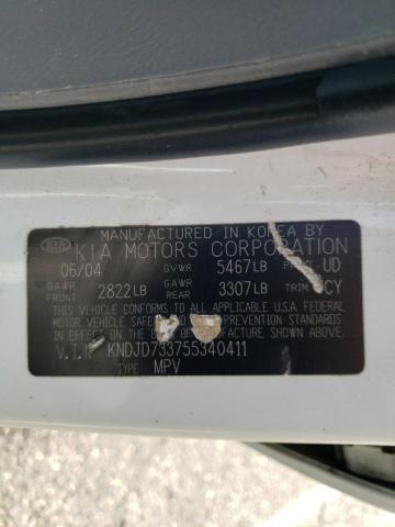 Photo 10 from auction – 2005 KIA SORENTO EX with VIN KNDJD733755340411