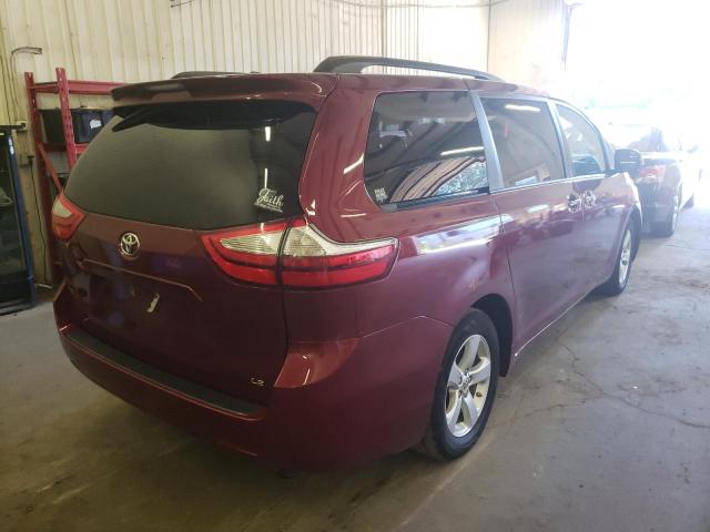 Photo 4 from auction – 2016 TOYOTA SIENNA LE with VIN 5TDKK3DC6GS741642