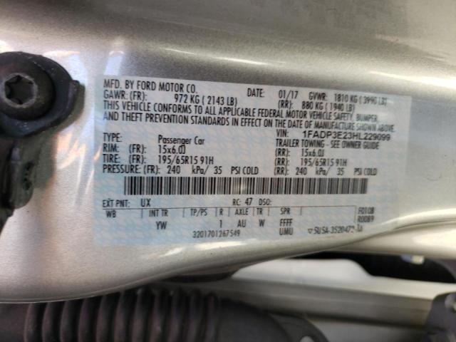 Photo 10 from auction – 2017 FORD FOCUS S with VIN 1FADP3E23HL229099