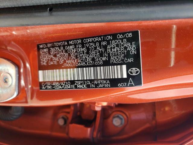 Photo 10 from auction – 2008 SCION XD with VIN JTKKU10448J031658