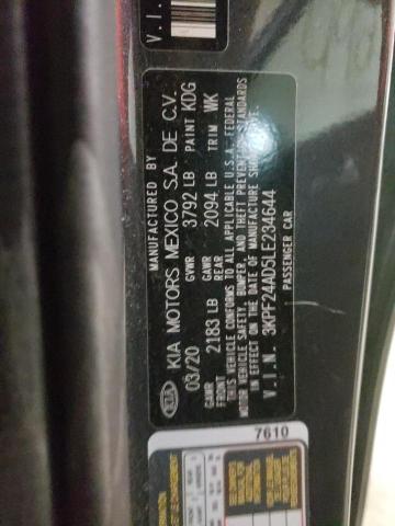 Photo 10 from auction – 2020 KIA FORTE FE with VIN 3KPF24AD5LE234644