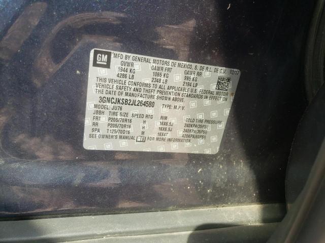 Photo 10 from auction – 2018 CHEVROLET TRAX LS with VIN 3GNCJKSB2JL264580