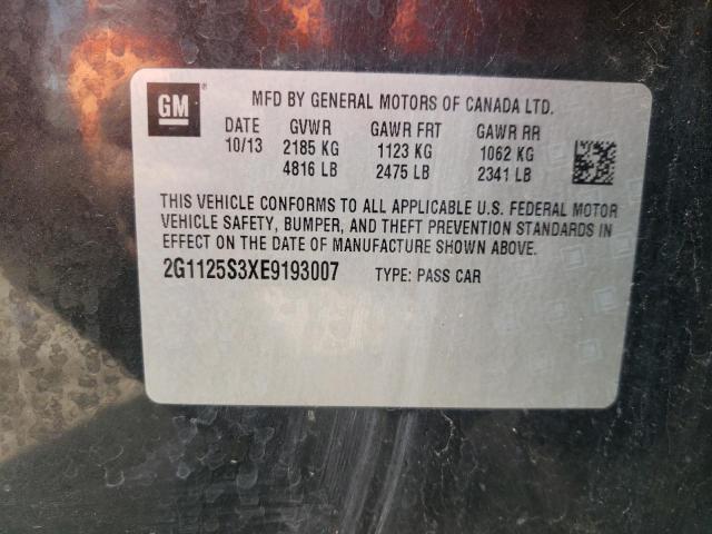 Photo 10 from auction – 2014 CHEVROLET IMPALA LT with VIN 2G1125S3XE9193007
