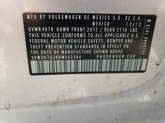 Photo 10 from auction – 2013 VOLKSWAGEN JETTA BASE with VIN 3VW2K7AJ9DM252364