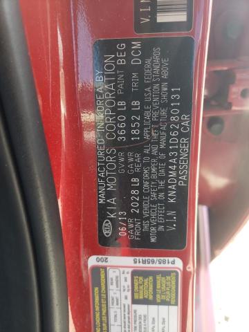 Photo 10 from auction – 2013 KIA RIO LX with VIN KNADM4A31D6280131