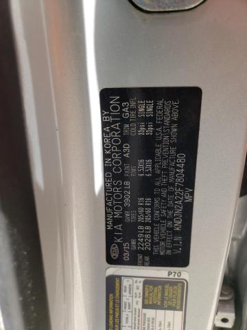 Photo 10 from auction – 2015 KIA SOUL with VIN KNDJN2A22F7804480