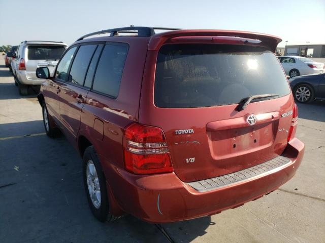 Photo 3 from auction – 2003 TOYOTA HIGHLANDER with VIN JTEGF21A430108105