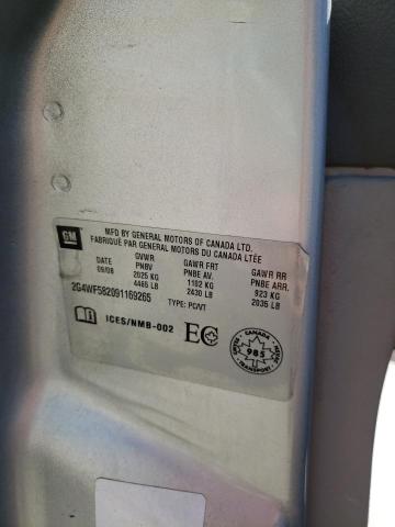 Photo 10 from auction – 2009 BUICK ALLURE CX with VIN 2G4WF582091169265