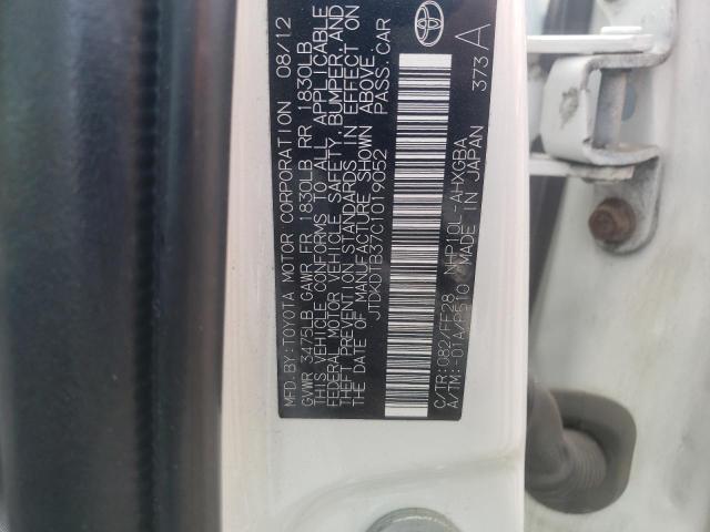 Photo 10 from auction – 2012 TOYOTA PRIUS C with VIN JTDKDTB37C1019052