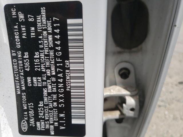 Photo 10 from auction – 2015 KIA OPTIMA EX with VIN 5XXGN4A71FG444417
