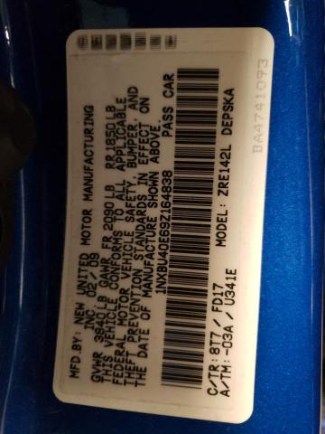 Photo 10 from auction – 2009 TOYOTA COROLLA BA with VIN 1NXBU40E69Z164838