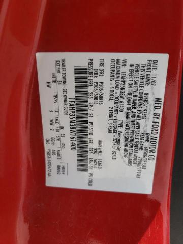 Photo 10 from auction – 2008 FORD FOCUS SE with VIN 1FAHP35N38W161400