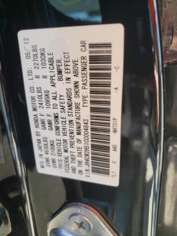 Photo 10 from auction – 2012 ACURA TSX with VIN JH4CW2H51CC004843