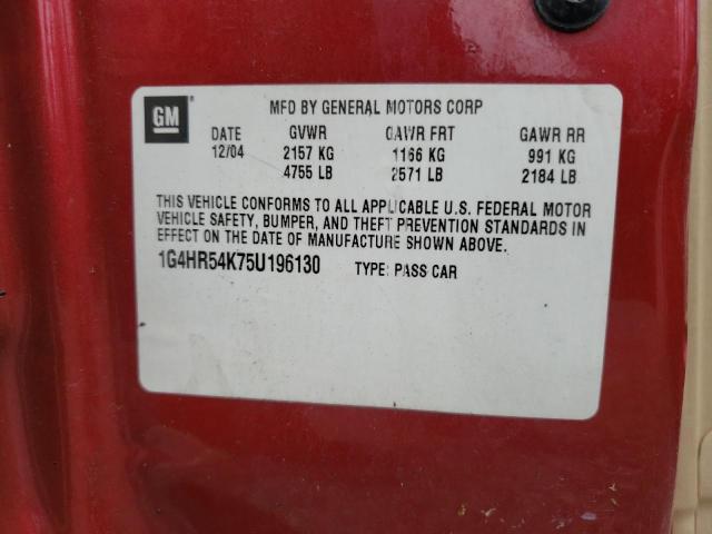 Photo 10 from auction – 2005 BUICK LESABRE LI with VIN 1G4HR54K75U196130