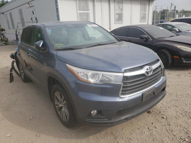 TOYOTA HIGHLANDER 2015 with VIN 5TDBKRFH0FS168747 - Photo from auction