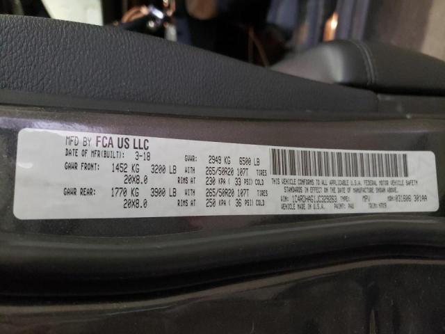 Photo 10 from auction – 2018 DODGE DURANGO SX with VIN 1C4RDHAG1JC329263
