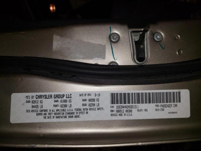 Photo 10 from auction – 2010 DODGE CALIBER SX with VIN 1B3CB4HA2AD651511