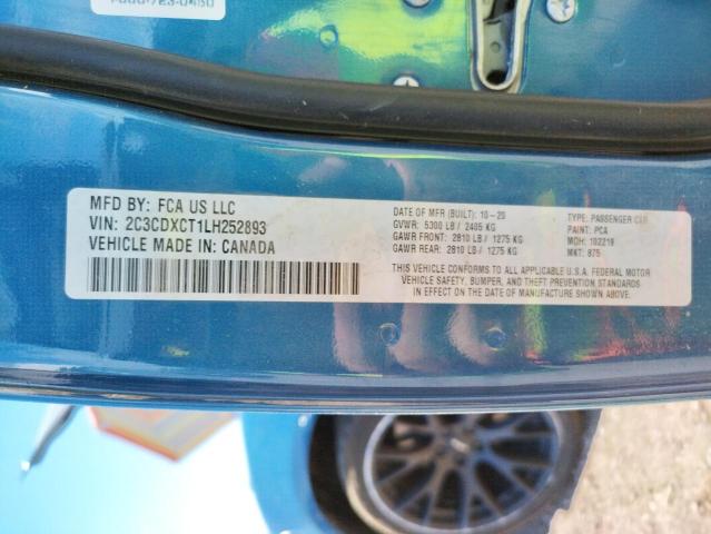Photo 10 from auction – 2020 DODGE CHARGER R/ with VIN 2C3CDXCT1LH252893