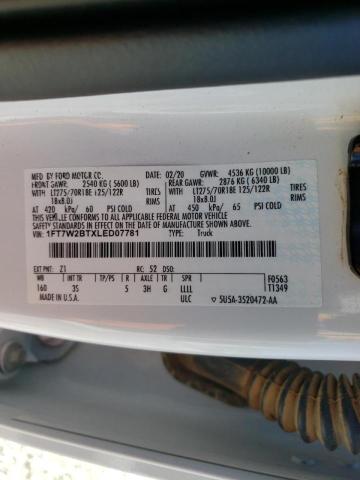 Photo 10 from auction – 2020 FORD F250 SUPER with VIN 1FT7W2BTXLED07781