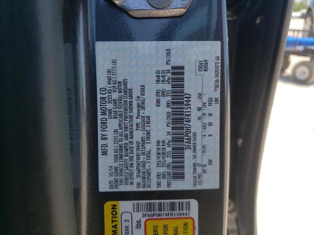 Photo 10 from auction – 2015 FORD FUSION SE with VIN 3FA6P0H74FR159447