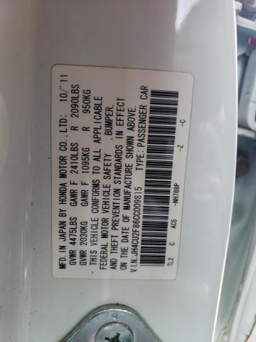 Photo 10 from auction – 2012 ACURA TSX SE with VIN JH4CU2F86CC009815